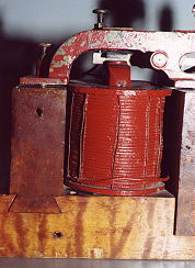 Side view of one of the coils
and the dovetail joint